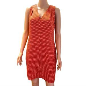 Banana Republic Dotted V-Neck With Pockets Shift Dress Sz 4